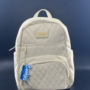 Cookies Quilted Cream Backpack Smell Proof